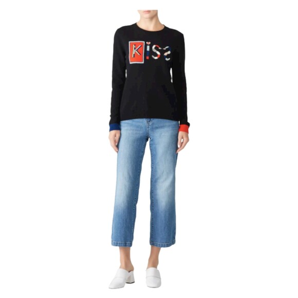 CHINTI & PARKER Womens Mexican Kiss Sweater $415 Long Sleeve Size Small Snakes - Picture 1 of 12